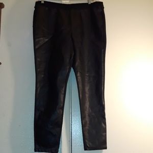 Faux Leather Fronted Leggings,  Worn Once and Wash